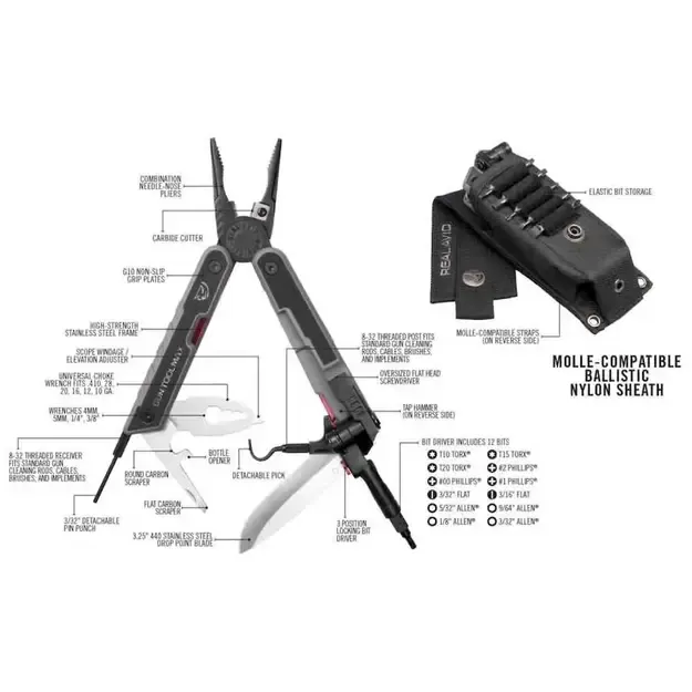 Daugiafunkcis įrankis REAL AVID Gun Tool Max 2